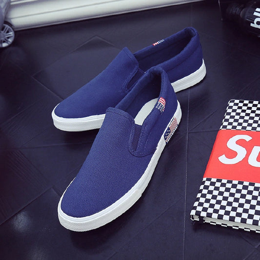 Hot sale 40-47 canvas shoes flats shoes for men shoes loafers shoes for mens shoes sneakers shoes blue and black