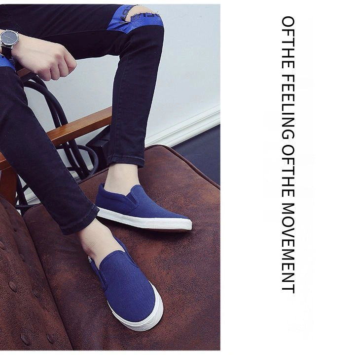 Hot sale 40-47 canvas shoes flats shoes for men shoes loafers shoes for mens shoes sneakers shoes blue and black