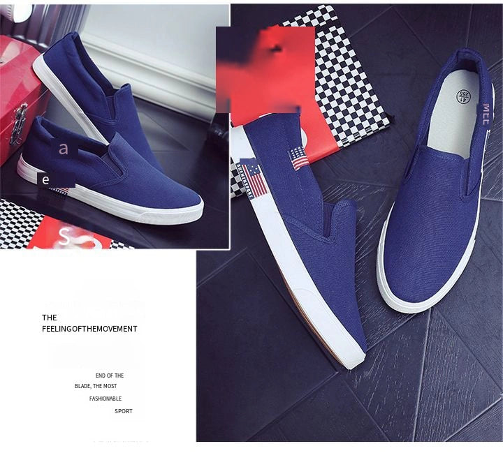 Hot sale 40-47 canvas shoes flats shoes for men shoes loafers shoes for mens shoes sneakers shoes blue and black