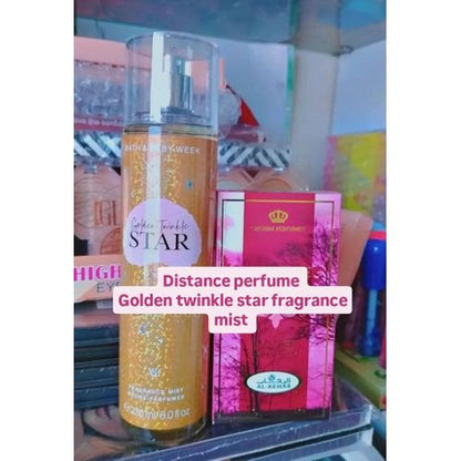 Al Rehab 2 In 1 Fragrance Combo: Distance Perfume + Golden Twinkle Star Fragrance Mist