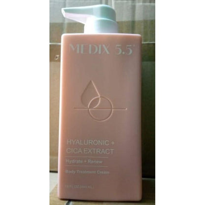Medix 5.5 Hyaluronic + Cica Extract Hydrate + Renew Body Treatment Cream-444 ml