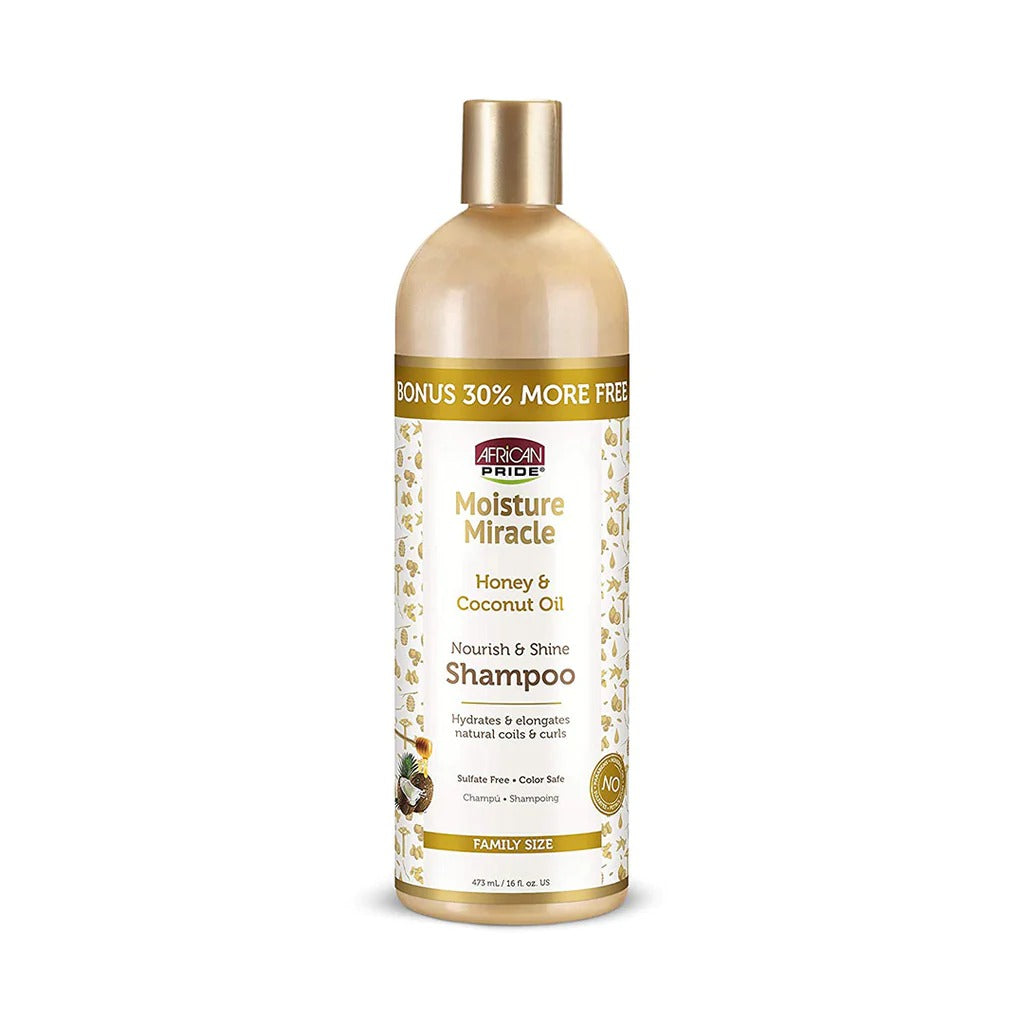 African Pride Moisture Miracle Honey & Coconut Oil Shampoo 473ml