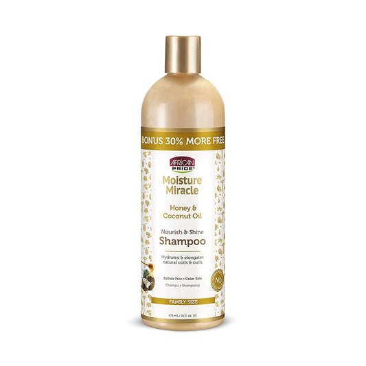 African Pride Moisture Miracle Honey & Coconut Oil Shampoo 473ml