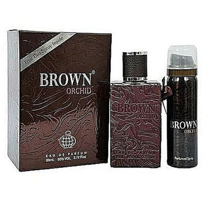 Brown Orchid Perfume For Men EDP + Deo Spray