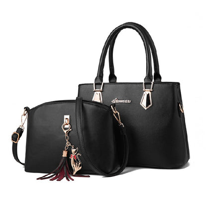 2 PCS/Sets Women Bags Handbag for Women Ladies Bags Shoulder Bag Crossbody Bag Discount On Sale