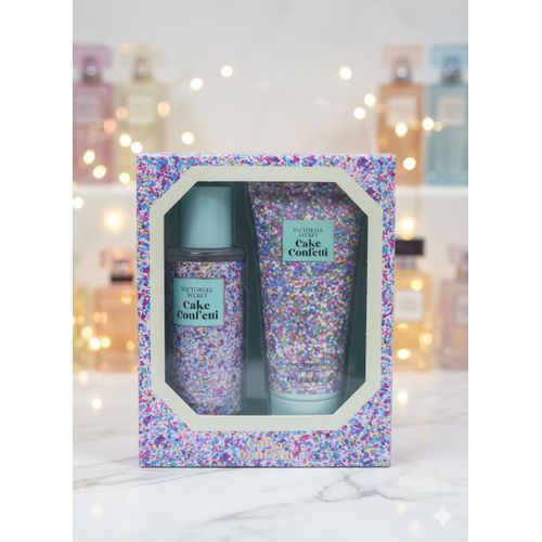 Victoria's Secret 2 in 1 Gift Set: Cake Confetti Body Mist + Fragrance Lotion