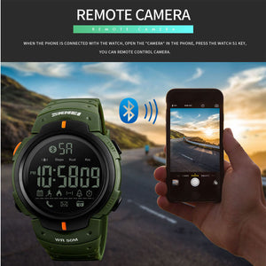 SKMEI Smart Watch Calories Pedometer Digital Reminder Watches Fitness Bluetooth For Ios