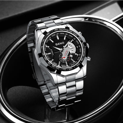 Large Dial Watches for Men Waterproof Mens Watch Calendar Fashion Business Watch