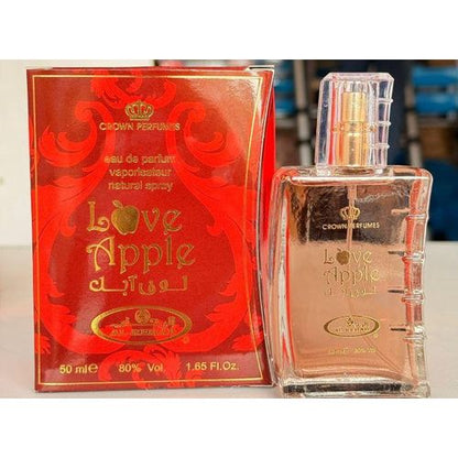 Al Rehab 2 In 1 Fragrance Combo: Love Apple Perfume + Mousuf Wardi Deo Spray