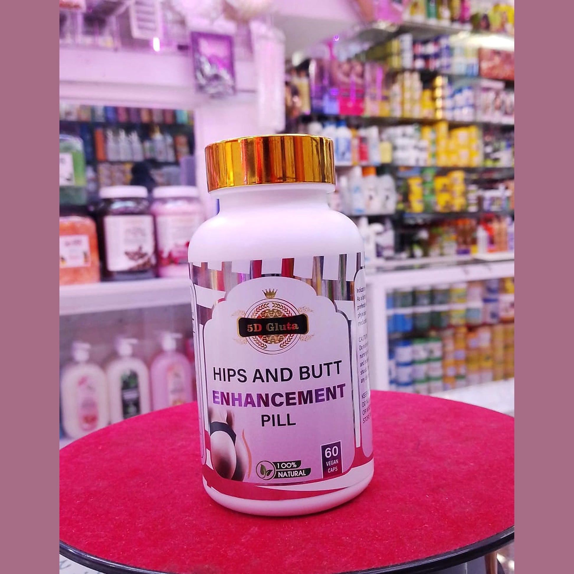 5D Gluta Hips & Butt Enhancement Pills (Cosmetic Supplement)