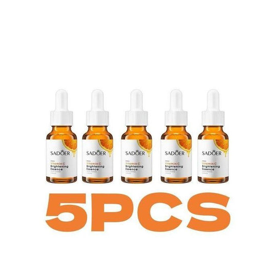 5pcs Nourishing Vitamin C Facial Serum Anti-Aging Anti-Wrinkle And Stretch Marks Essence Vitamin C Serum For Face Serum Reduces Fine Lines &...