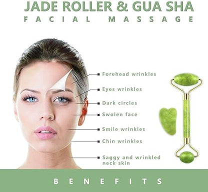 Facial Roller for Wrinkles, Anti Aging Face Eyes Neck Massager/Scrapper