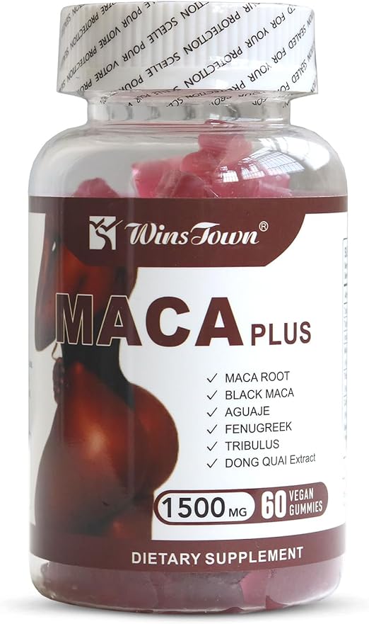 Click to see full view Maca Plus Gummies, 1500mg Big Booty Enhancer with Black Maca Root & Dong Quai Extract