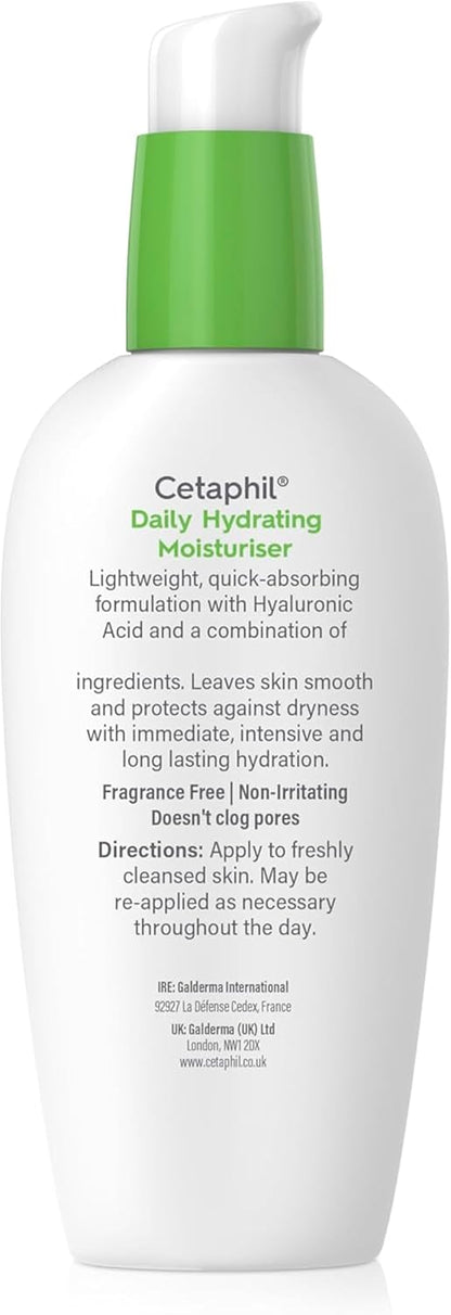 Cetaphil Daily Hydrating Face Moisturiser, 88ml, For Sensitive Skin, With Hyaluronic Acid