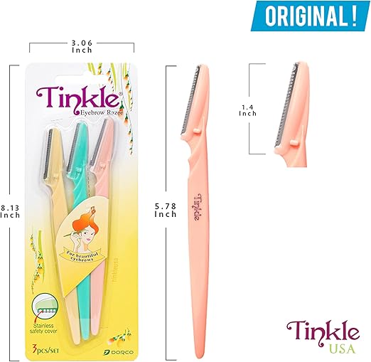 TINKLE Set of 3 Eyebrow Razor For Beautiful Eyebrows