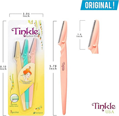 TINKLE Set of 3 Eyebrow Razor For Beautiful Eyebrows