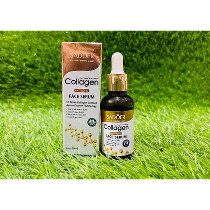 SADOER 3 In 1 Collagen Set : Face Serum + Face Cream + Eye Cream