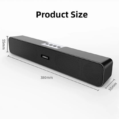 Bluetooth Speaker Portable Sound Bar Wireless Stereo System with USB TF AUX FM