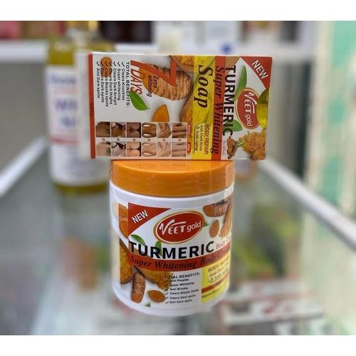 VEET GOLD 2 in 1 SPECIAL OFFER!!! Tumeric Super Whitening Body Cream + Tumeric Super Whitening Body Soap