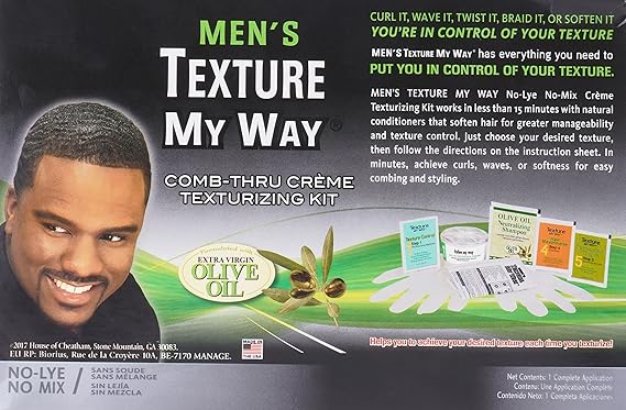 Texture my Way Men's Organic Comb Thru Creme Texturizing Kit