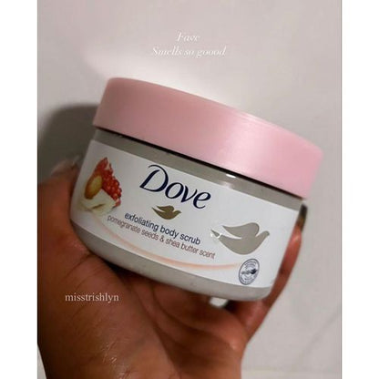 Dove Exfoliating Body Scrub Pomegranate Seeds & Shea Butter Scent