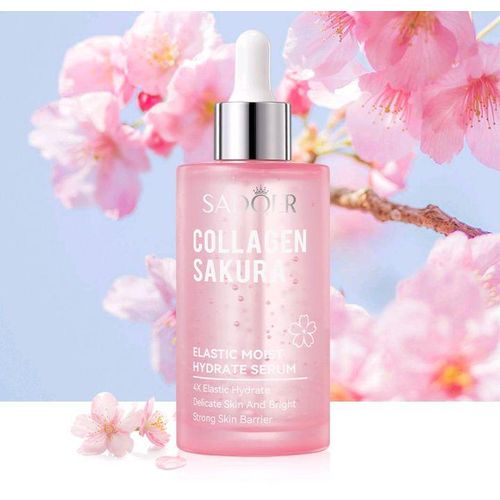 SADOER 3 in 1 COLLAGEN SAKURA SET : Face cream + Face serum + Eye Cream