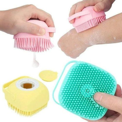 Silicon 3 PCs Of Exfoliating, Scrubbing & Massaging Body Bath Brush