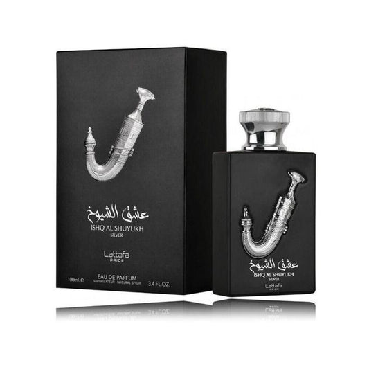 Ishq Al Shuyukh Silver EDP - Eau De Parfum 100ml(3.4 oz) by Lattafa Perfumes