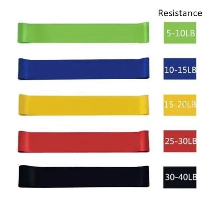 5 in 1 resistance band yoga fitness exercise body sculpting weight loss training elastic band