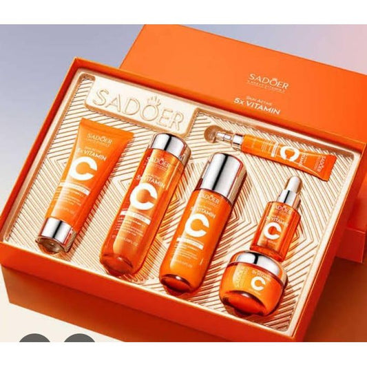 6in1 5x Brightening Facial Set For Moisturizing, Brightening Anti-wrinkle Facial Set.