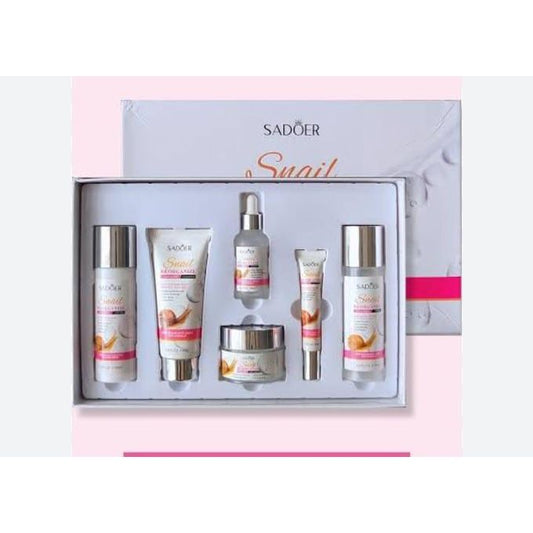 6in1 Snail Reorganize Collagen Facial Nourish Skin N Repair, Anti-wrinkle Moisturizing Skin Care Set.