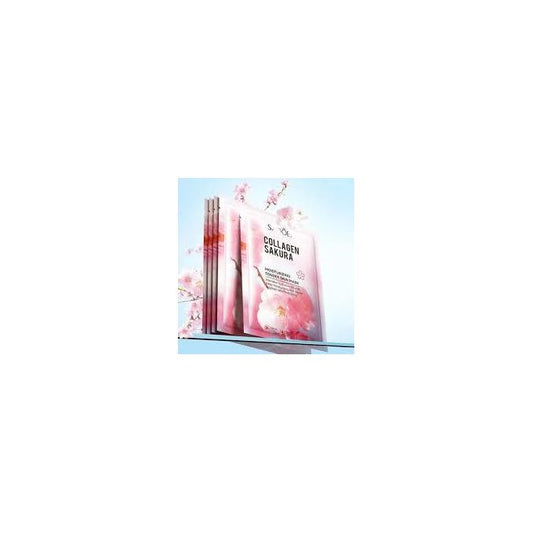 6pcs Sakura Facial Sheet Masks For Moisturizing, Brightening Skin.