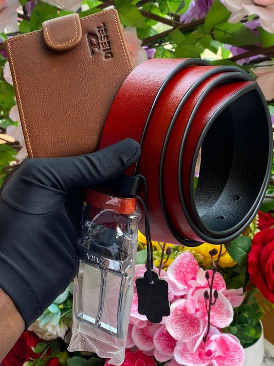 Leather Belt x Wallet Combo