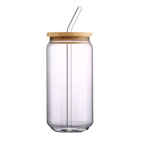 Borosil Glass tumblers with Bamboo lids