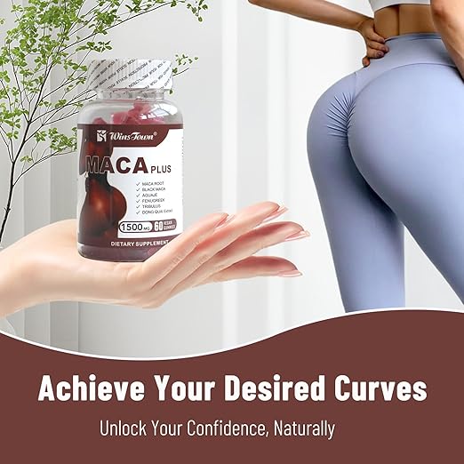 Click to see full view Maca Plus Gummies, 1500mg Big Booty Enhancer with Black Maca Root & Dong Quai Extract