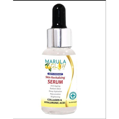 Marula 2 In 1 Glowing Serums: Glow Serum With Collagen & Hyaluronic Serum + Pro White Vitamin C Serum