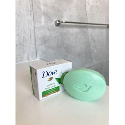 Dove 4 in 1 SHOWER CARE SET: Cucumber & Green tea body wash + Anti-perspirant deo spray + Beauty cream bars