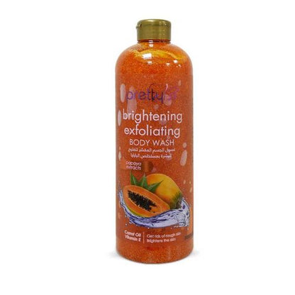 Pretty Be Brightening and Exfoliating Body Wash Papaya Extracts With Carrot Oil and Vitamin E