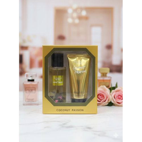 Victoria's Secret 2 in 1 FRAGRANCE MIST: Coconut Passion Body Mist + Fragrance Lotion
