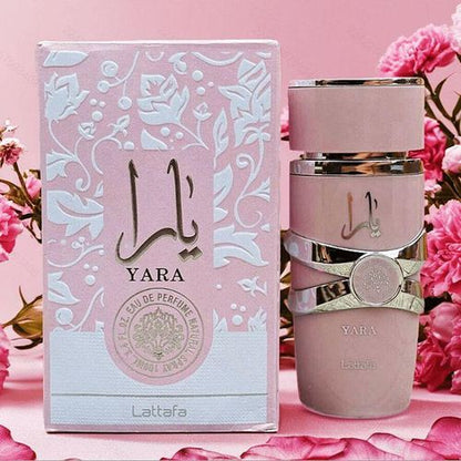 Al Rehab Yara Lattafa Pink Set: Perfume + Deo Spray