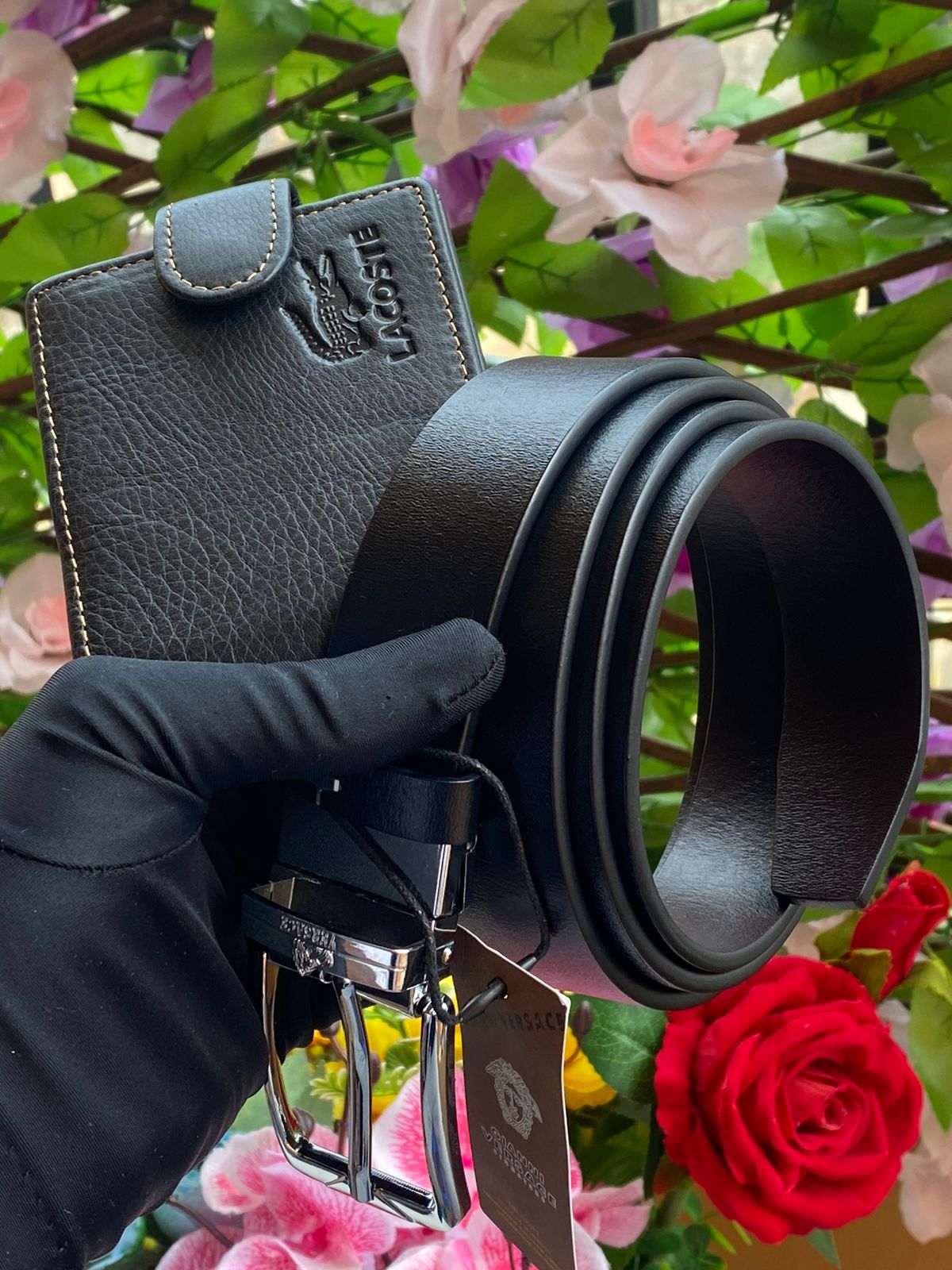 Leather Belt x Wallet Combo