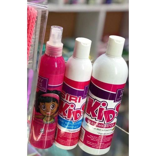 Tony Airos 3 In 1: Siri Kids Hair Detangler + Hair Shampoo + Hair Conditioner
