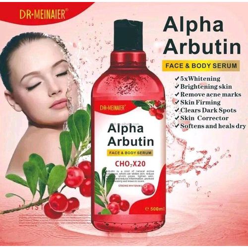 DR MEINAIER Alpha Arbutin Face & Body Serum- Brightening, Clears Spots and Acne