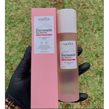 SADOER 4 in 1 NIACINAMIDE DARKSPOT REMOVAL SET: Face Toner + Face Cleanser + Face Serum + Face Cream