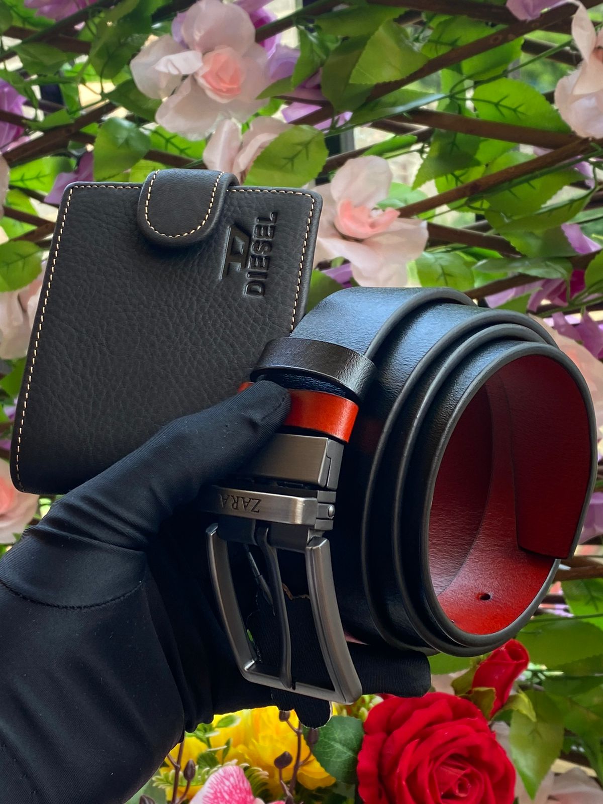 Leather Belt x Wallet Combo