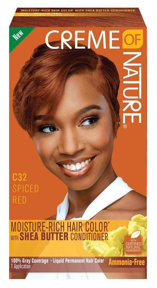 Creme of Nature Moisture rich Hair Color with Shea Butter Conditioner â€“ Spiced Red