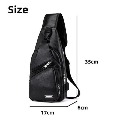 Bags Men Bags Messenger Bags Shoulder Bags Chest Bags PU Bags