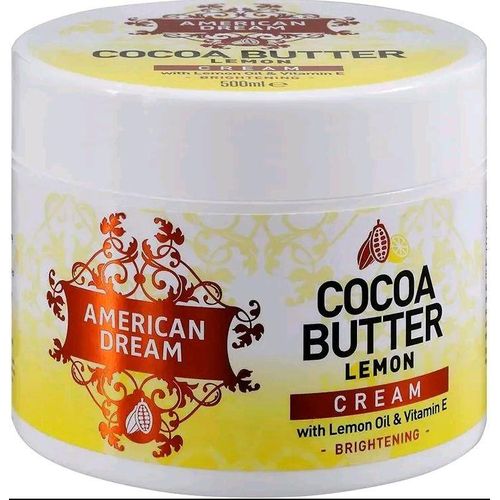 American Dream Cocoa Butter Lemon Brightening Cream With Lemon Oil & Vitamin E