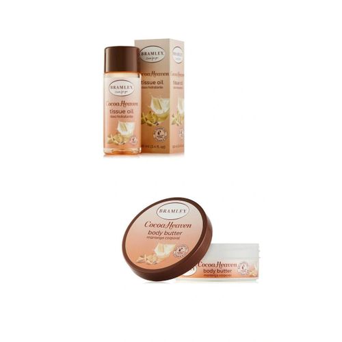 Bramley 2 in 1 Moisturizing Set: Cocoa Heaven Body Butter + Cocoa Heaven Tissue Oil