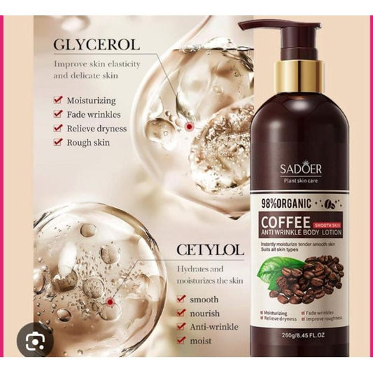 98% Organic Coffee Anti-Wrinkle Body Lotion â€“ Firming & Revitalizing Skin Care